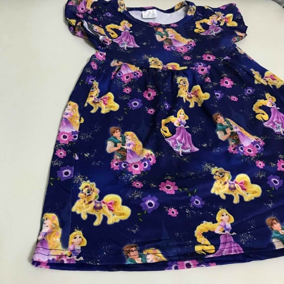 Rapunzel cute comfy purple dress - Picture 3 of 6